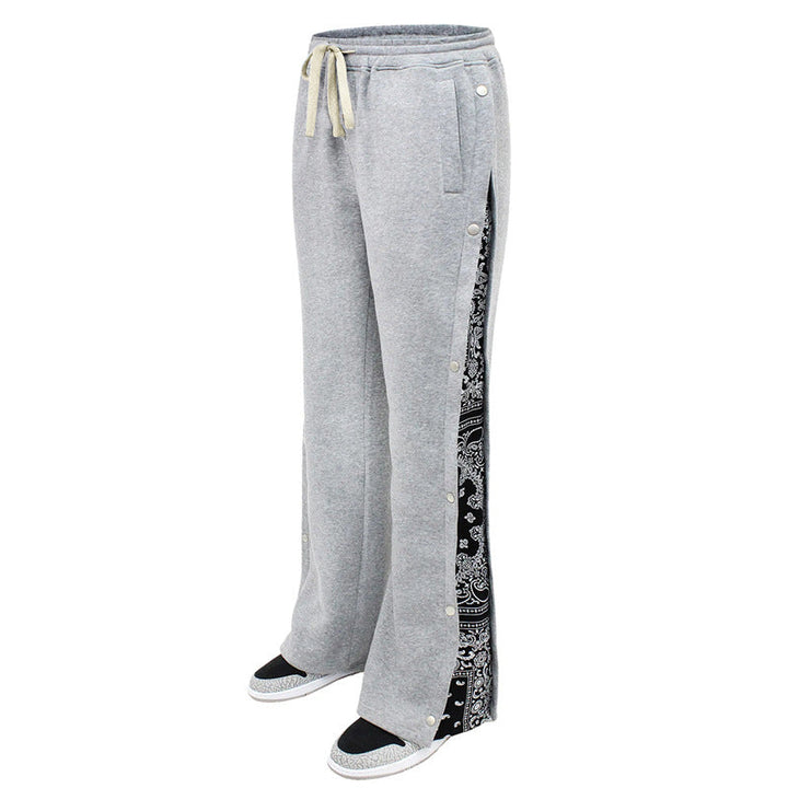 Męska sweatpants z boczny nap listwa i bandana boczny wpuszczany