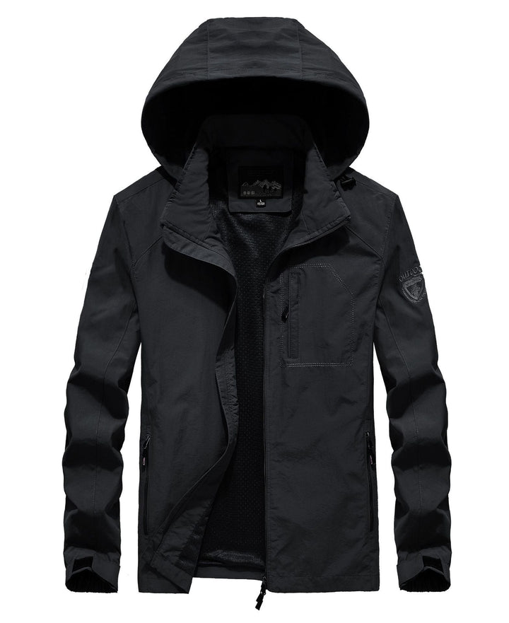 Męski lekki oddychający field parka z siatka podszewka i kaptur