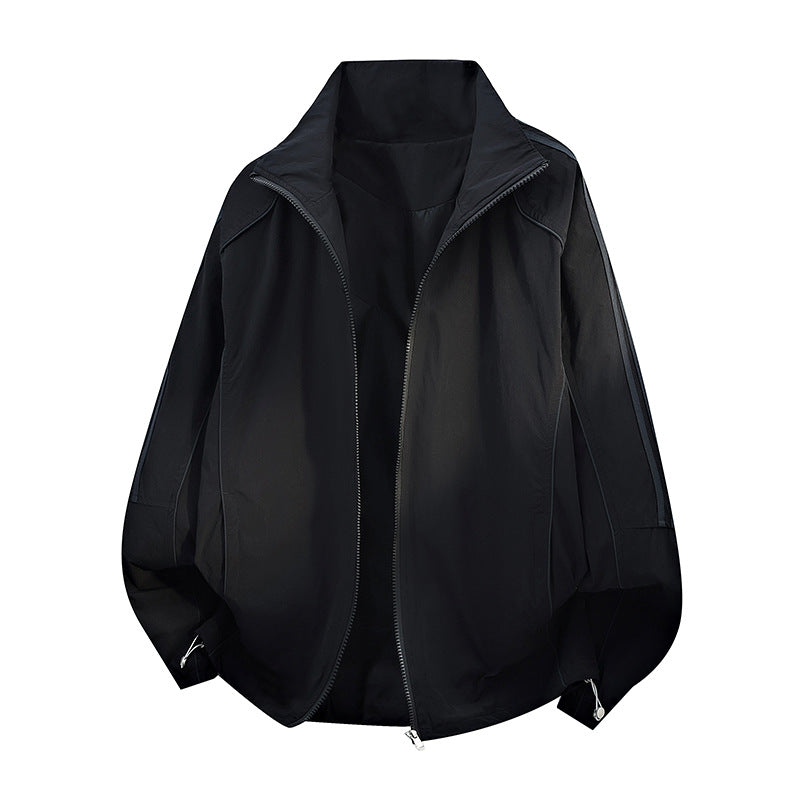 Damska Light oversize Wind kurtka z ze stójką, ściągaczem i Elastic Cuffs Lumaza