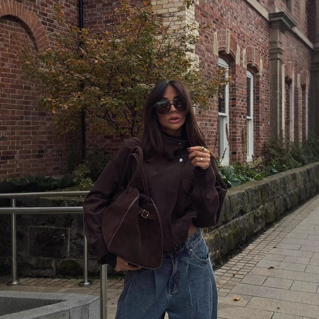 Kurtka Damska Stylowa Casualowa Elegancka