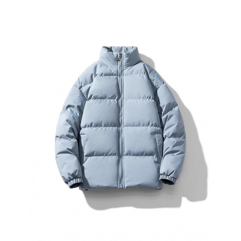 Unisex lekka ocieplana Down Look puchowa kurtka z stójka kołnierzem i Two-Way zamkiem błyskawicznym Lumaza