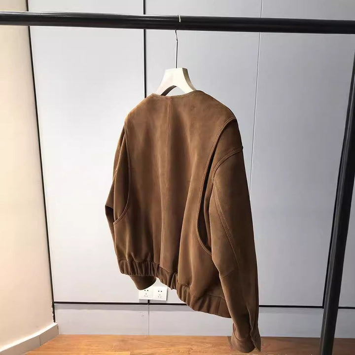 Damska Fashionable i codzienna Suede kurtka Lumaza