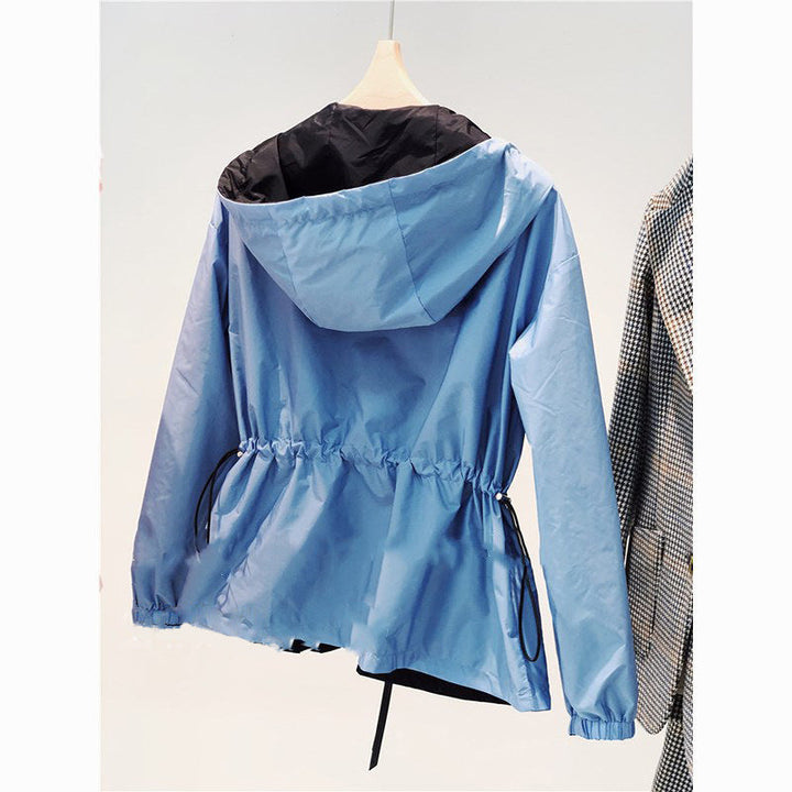 Damska Stylish Transitional kurtka z regulowanym Waist Lumaza