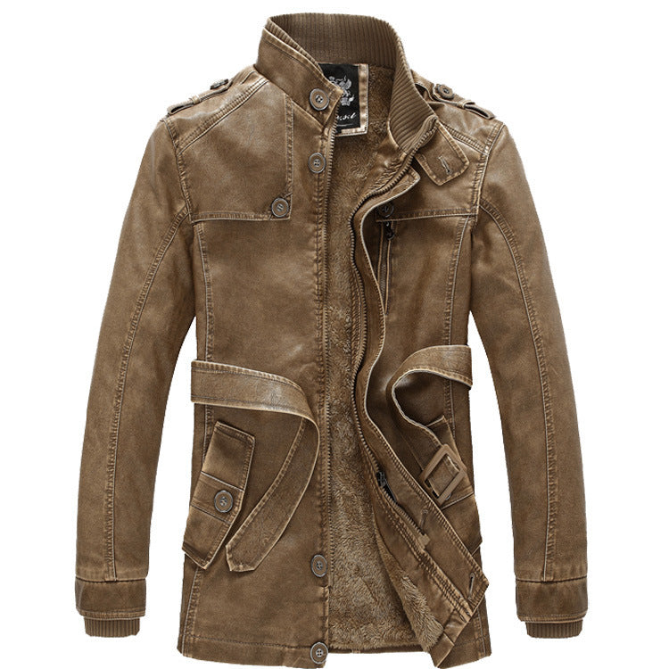 Męska termiczny denim parka z Sherpa Lwwg, wysoki kołnierzem i Multifunctional kieszeniami