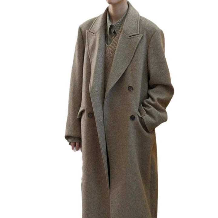 Damska elegancka i nowoczesna Wool trencz Drune