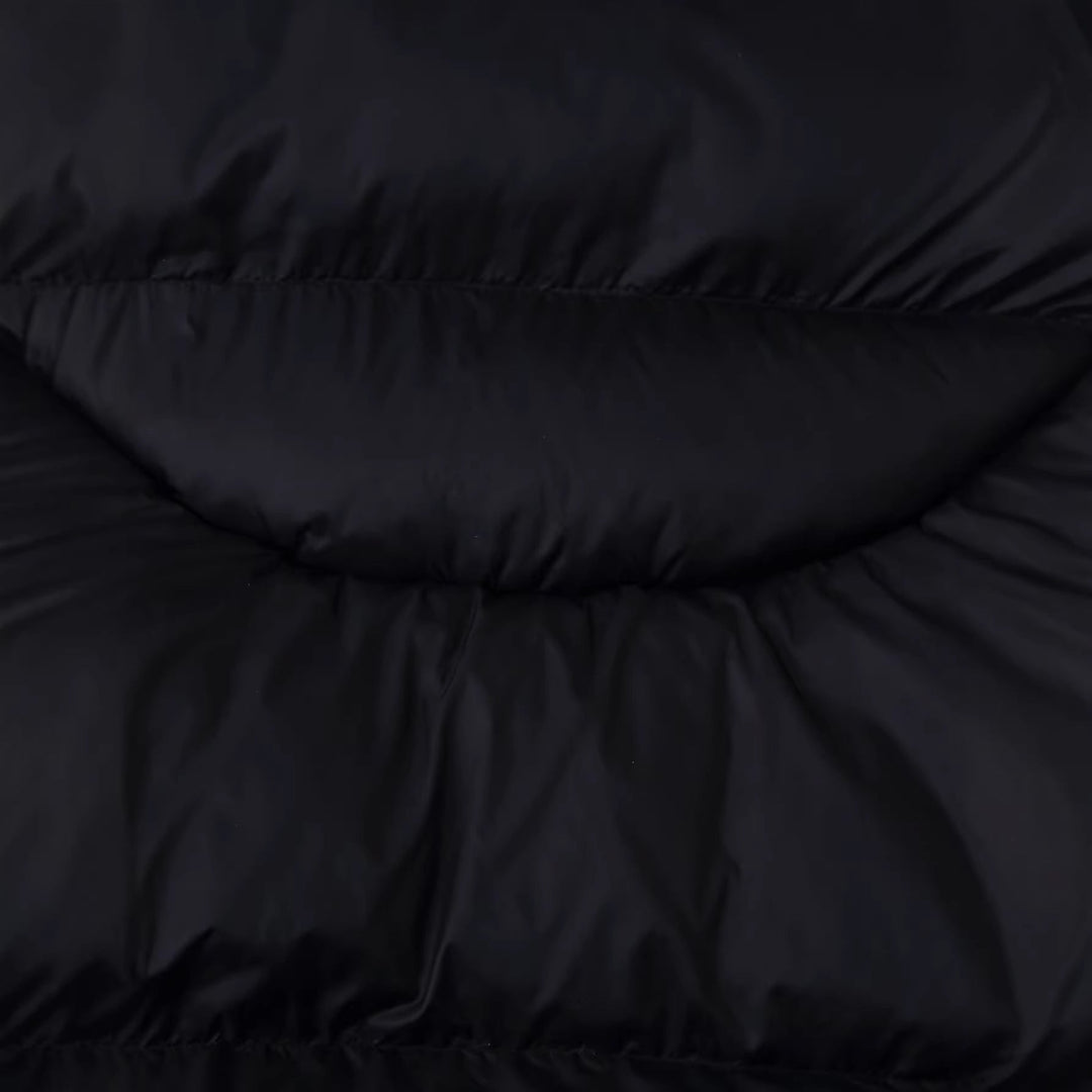 Damska pikowana oversize Parka z XXL Hood i klapką kieszeniami Lumaza