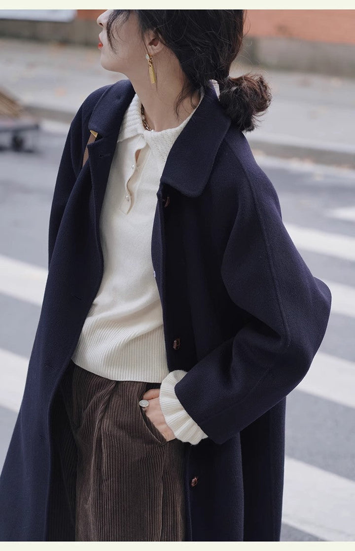 Damska Fashionable oversize Wool kurtka Lumaza