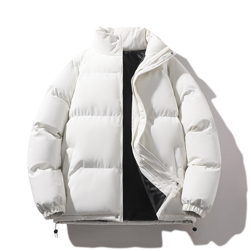 Unisex ocieplana pikowana kurtka made of Down Imitation z wysokim kołnierzem i ściągaczem Lumaza