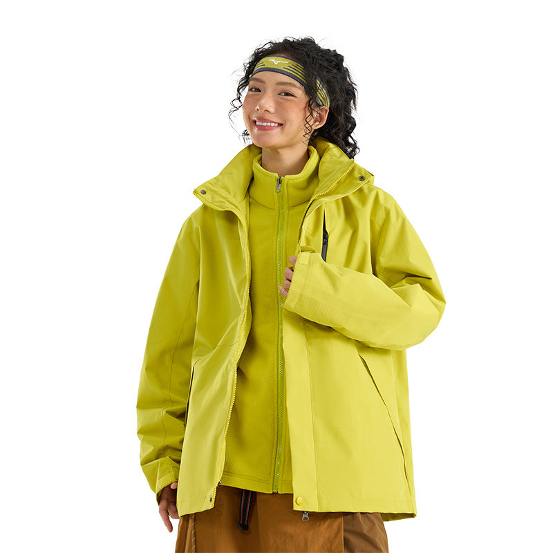 Damska lekka wodoodporna Parka bluza z kapturem kurtka z Sealed Seams i ściągaczem Lumaza