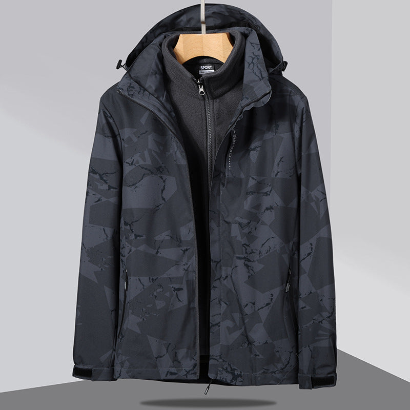 Damska two-layer softshellowa kurtka z removable polarowa inner kurtka i hood Lumaza