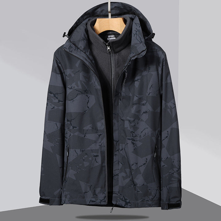 Damska two-layer softshellowa kurtka z removable polarowa inner kurtka i hood Lumaza
