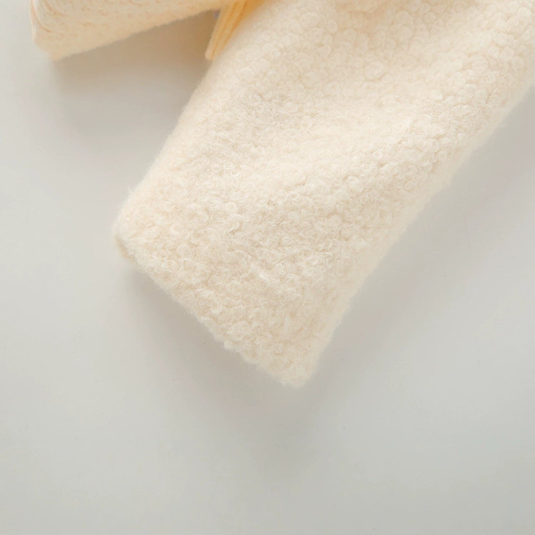 Damska Teddy boxy kurtka z koszulowa kołnierzem, Insert kieszeniami i Elastic dołem Lumaza