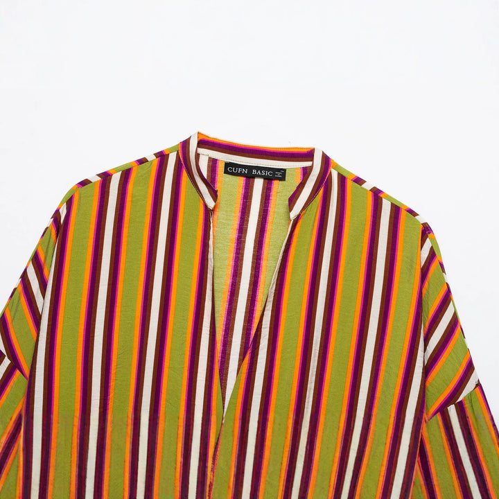 Damska oversize kimono kurtka z Decorative Cord Closings i Three-Quarter rękawami Lumaza