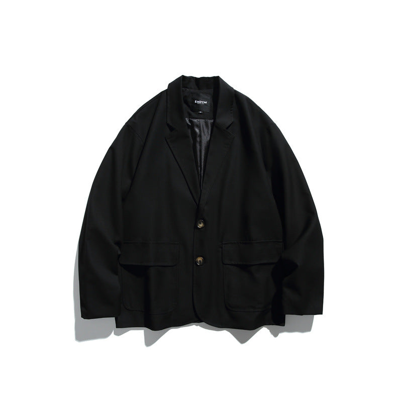 Męska oversize kurtka z drapwg twill z naszywanymi kieszeniami