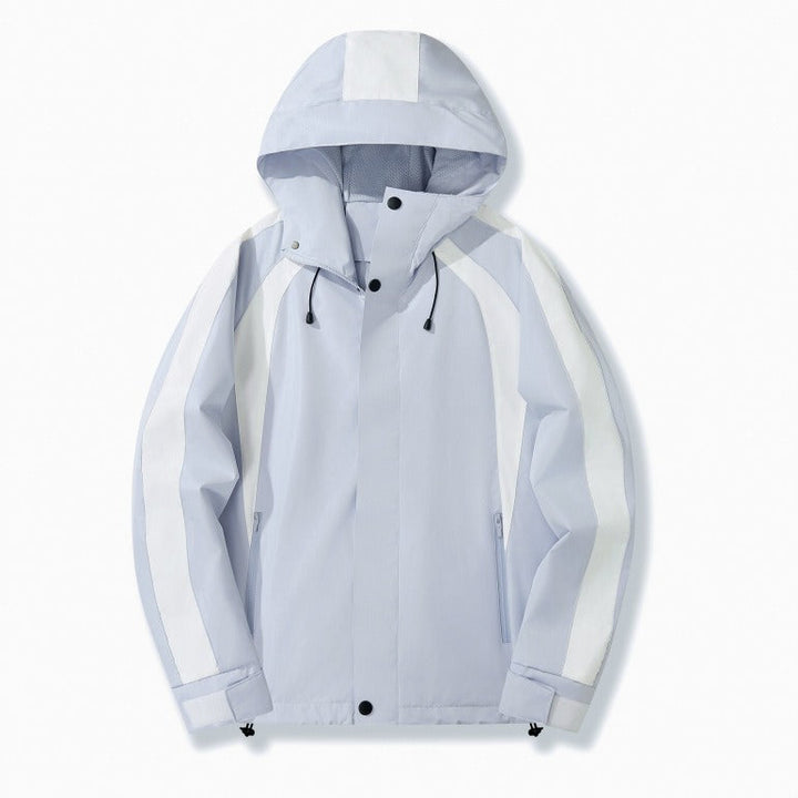 Damska miejska z kapturem Anorak z Contrasting Panels, Mesh Lining &amp; regulowanym dołem Lumaza
