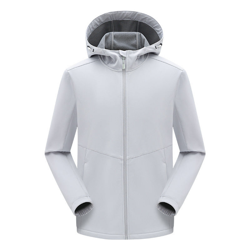Męski technical kurtka softshell z fleece-z podszewką kaptur i elastic stretch krój