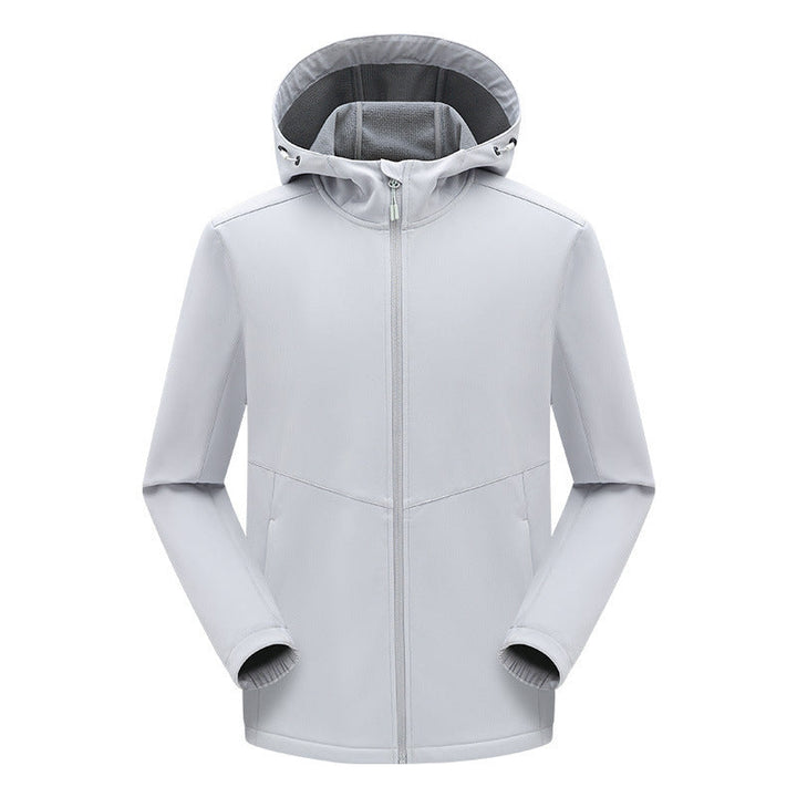 Męski technical kurtka softshell z fleece-z podszewką kaptur i elastic stretch krój