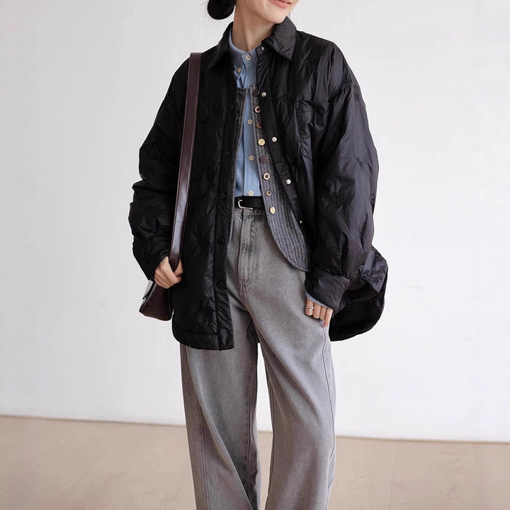 Damska elegancka i ocieplana transitional kurtka Drune