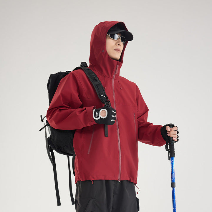 Damska lekka Technical Rain kurtka in oversize funkcjonalna Cut z regulowanym Hood Lumaza