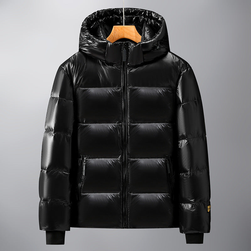 Unisex Glossy pikowana Parka z Metallic Lining i Carry Straps Lumaza