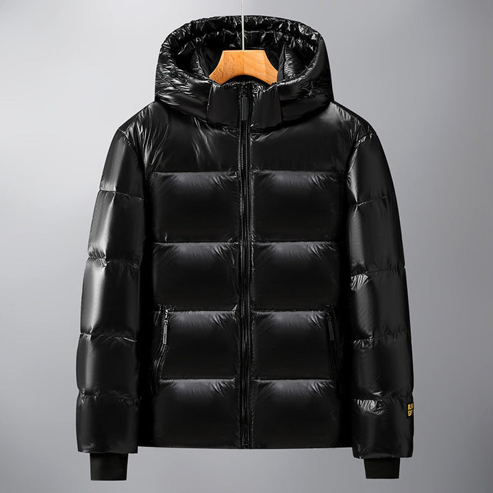 Unisex Glossy pikowana Parka z Metallic Lining i Carry Straps Lumaza