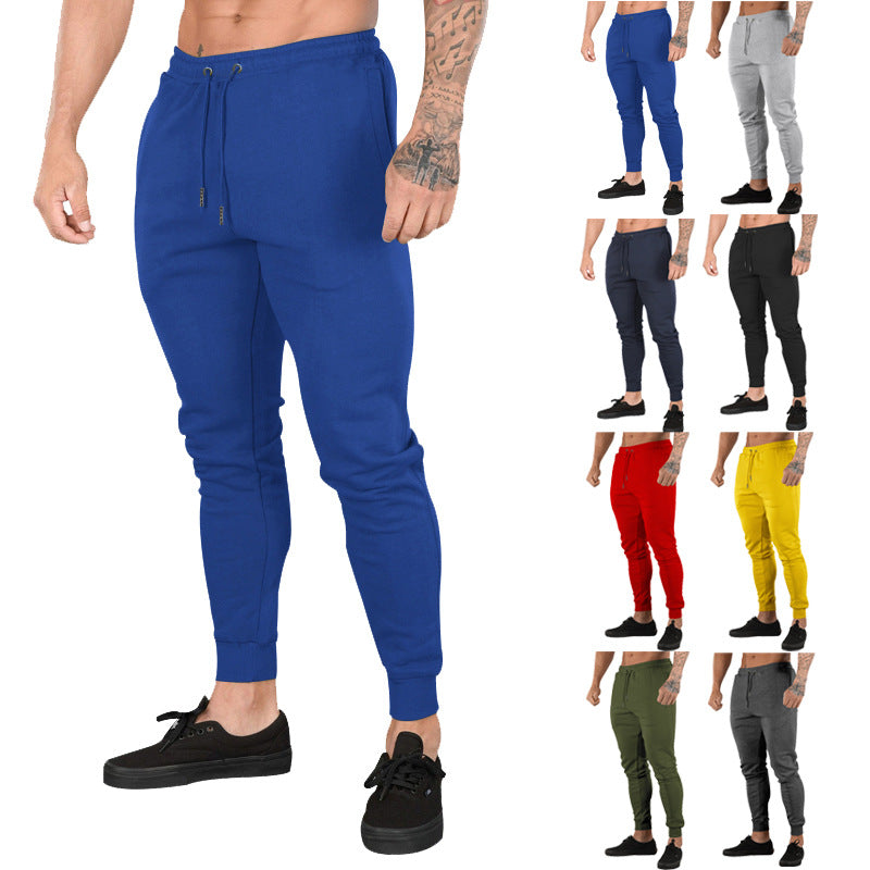 Męska Slim-Tapered Sweat Jogger z Elastyczny Tunnel Ściągacz Waistband &amp; Prążkowany Ankle Mankiety