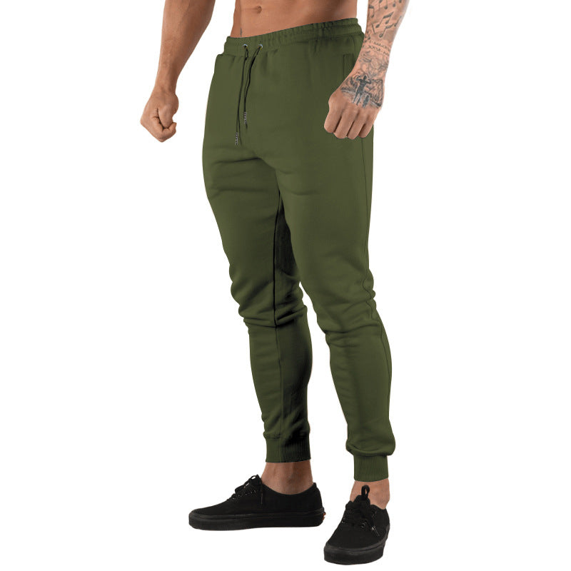 Męska Slim-Tapered Sweat Jogger z Elastyczny Tunnel Ściągacz Waistband &amp; Prążkowany Ankle Mankiety