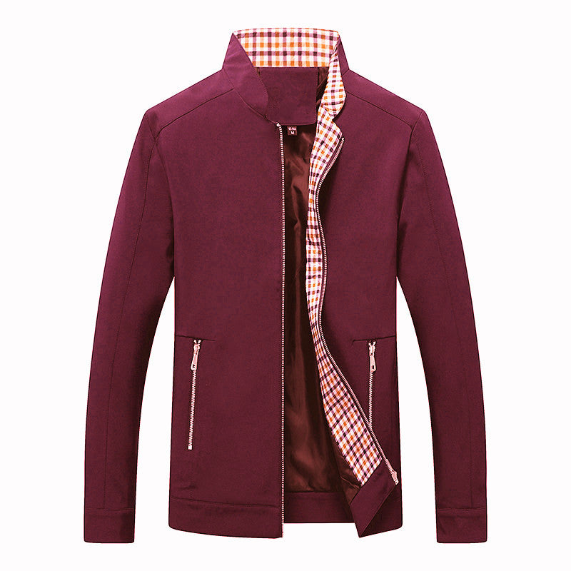 Męska lekka softshell Blouson kurtka z stójką i Checkered Lwwg