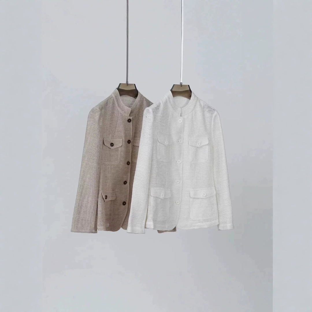 Damska Fashionable kurtka z Practical kieszeniami Lumaza