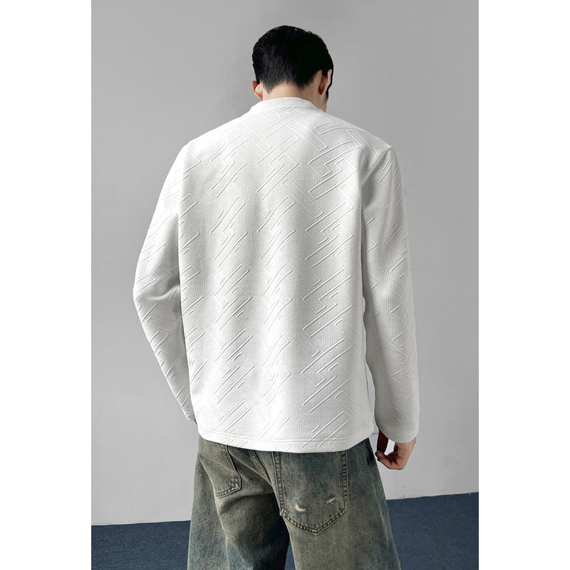 Męska Sportowa Raglanowy Sweter