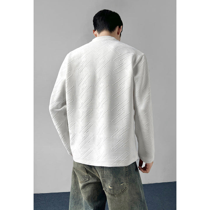 Męska Sportowa Raglanowy Sweter