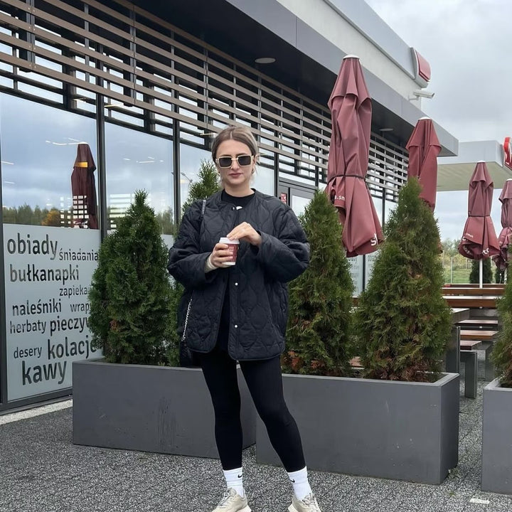 Kurtka damska pikowana ocieplana ciepła