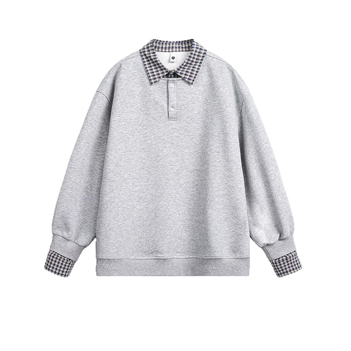 Męska Oversize Bluza z Kołnierz