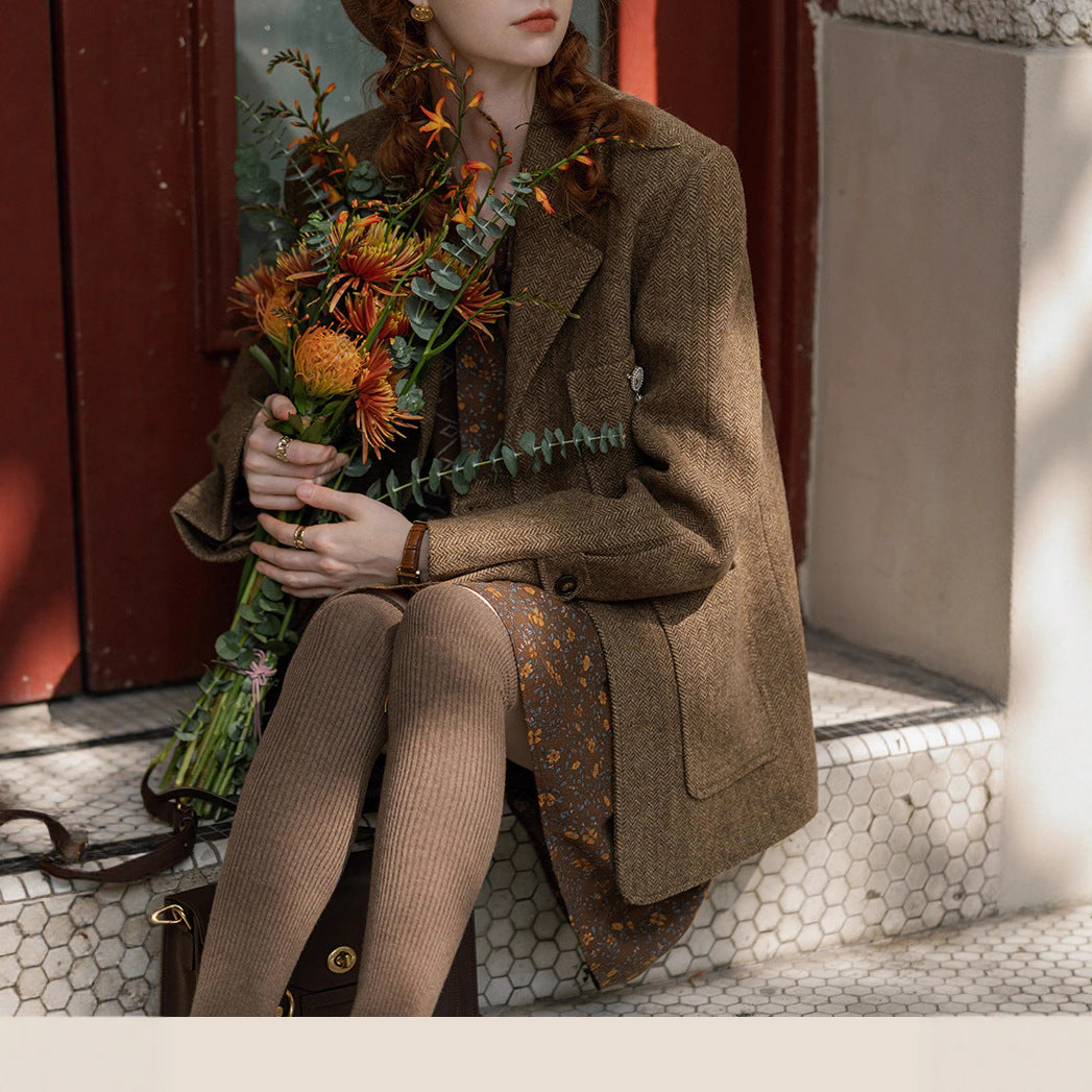 Damska Stylish Wool kurtka Lumaza