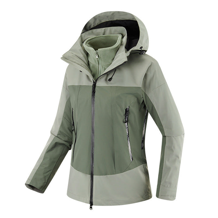 Damska two-layer softshellowa kurtka z removable polarowa inner kurtka i regulowanym hood Lumaza
