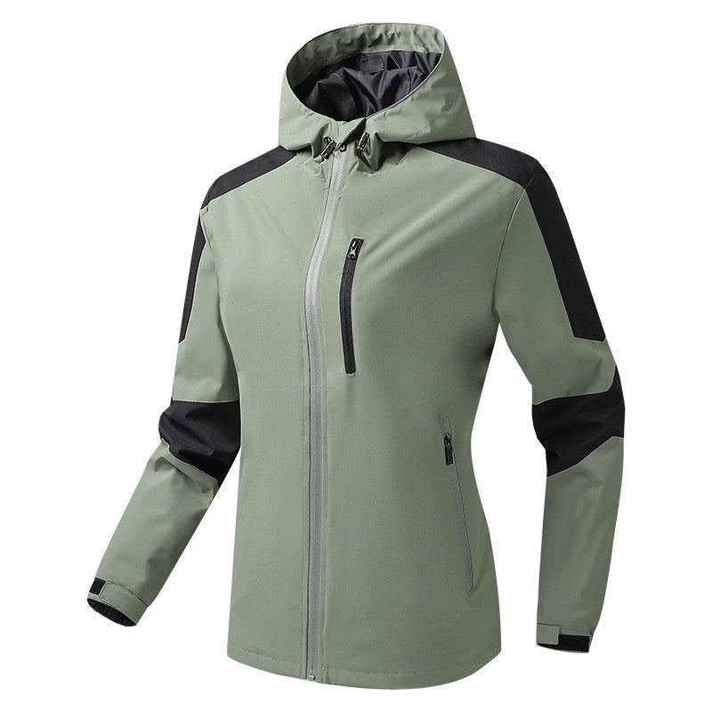 Męski Oddychający Softshell-Hardshell Hybrid Kurtka z Kaptur i Wodoodporny Kieszenie na zamek