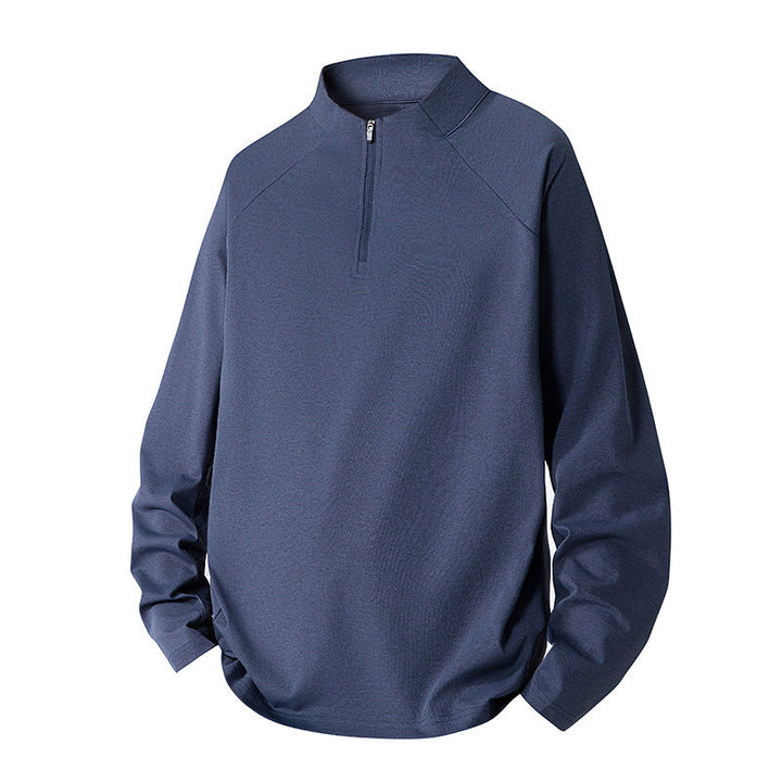 Męska Minimalistyczny Krótki zamek Bluza z Techniczny Jersey i Extended Dół