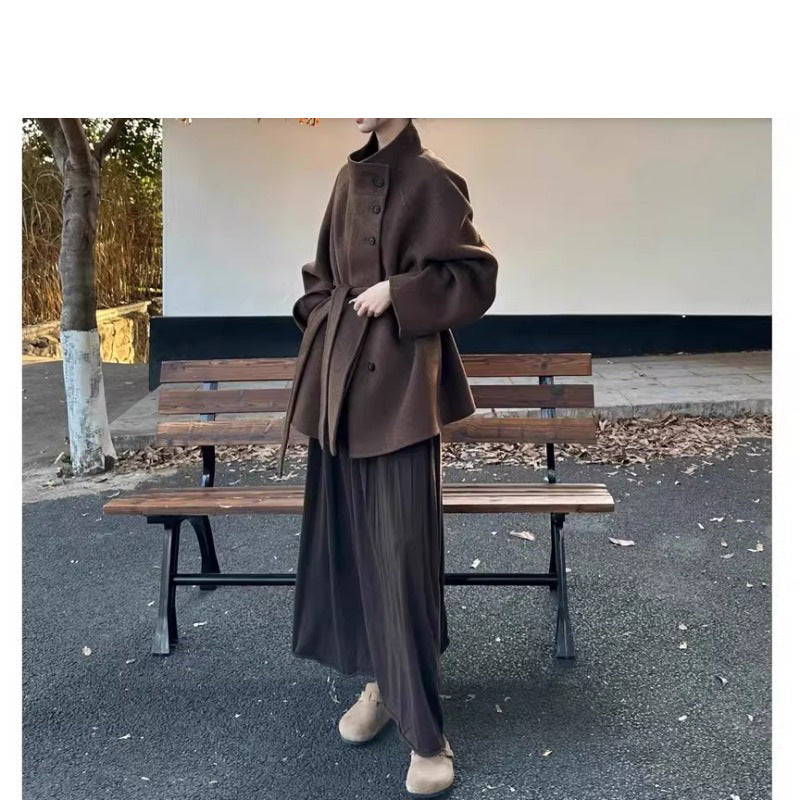 Damska Fashionable oversize Wool kurtka Lumaza
