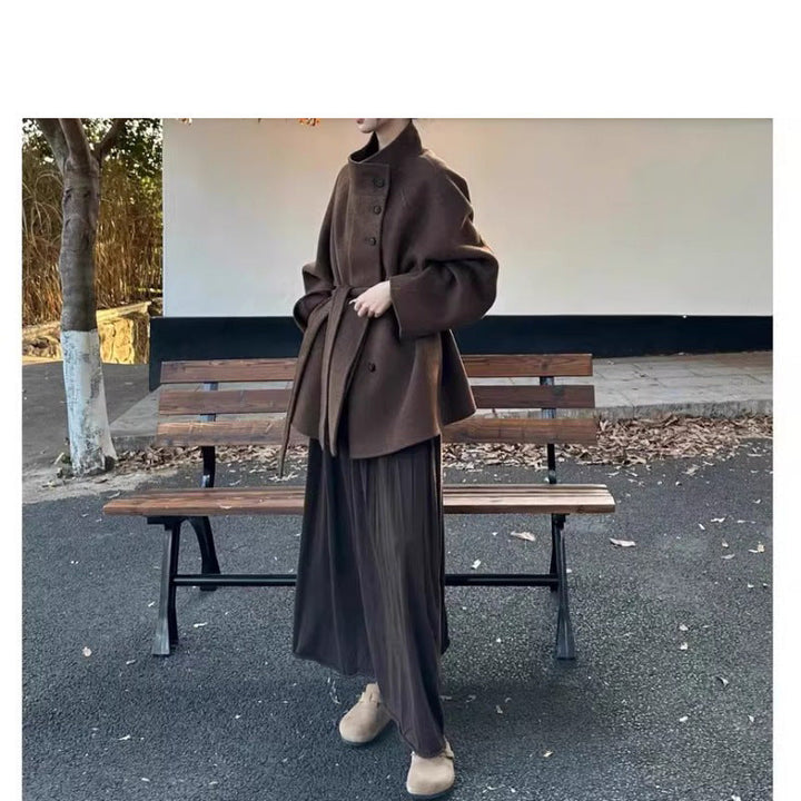 Damska Fashionable oversize Wool kurtka Lumaza