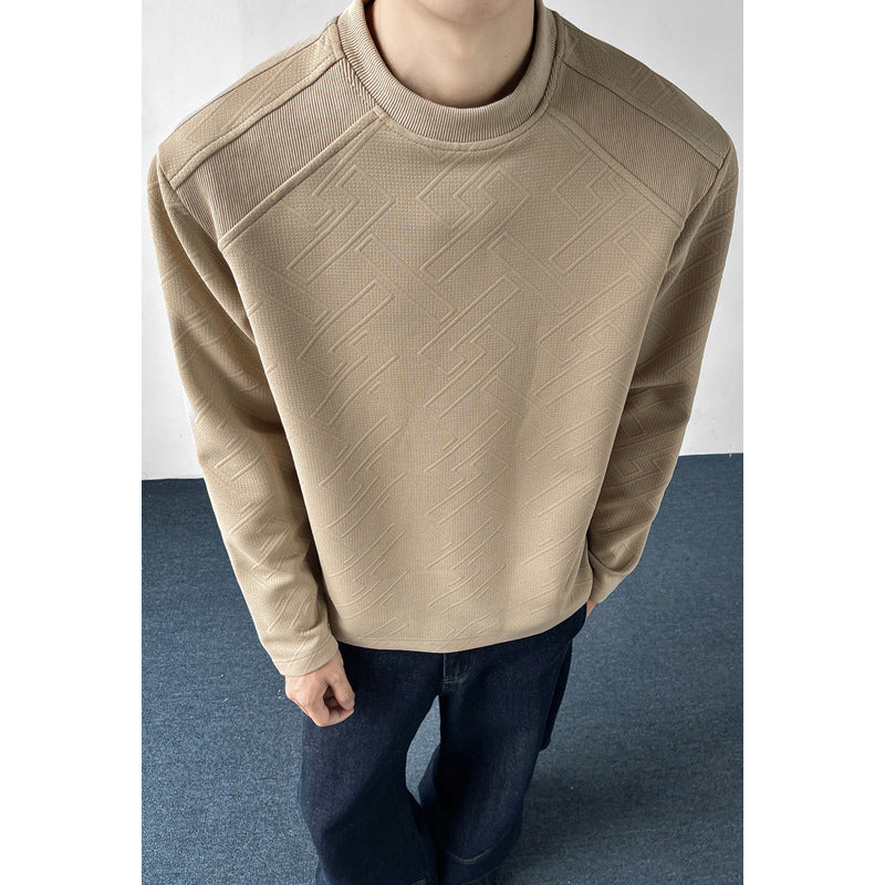 Męska Sportowa Raglanowy Sweter