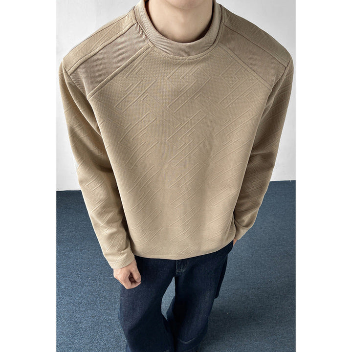 Męska Sportowa Raglanowy Sweter