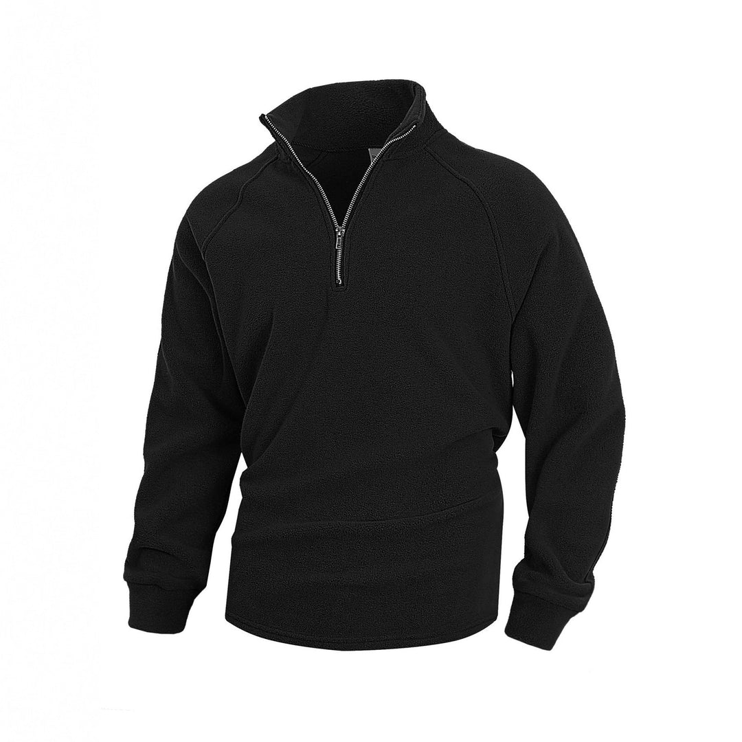 Męska polar pulower z half zamek