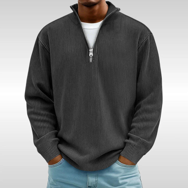 Męska Moda Zamek Sweter