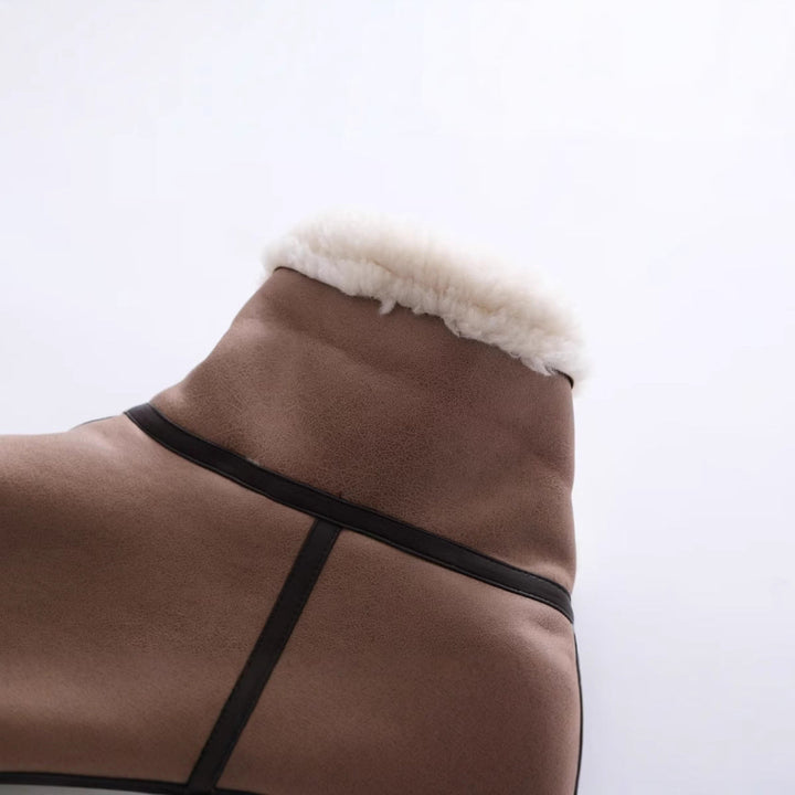 Damska bez rękawów Faux Suede kamizelka Lumaza