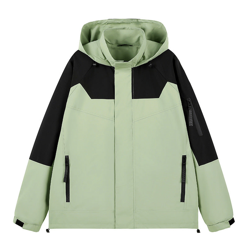 Męska wodoodporny technical miejski bluza z kapturem kurtka z ergonomic kapturem, ukrytym zamkiem, i seam-sealed utility kieszeniami