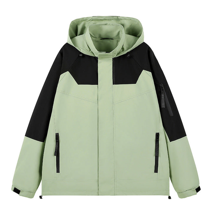 Męska wodoodporny technical miejski bluza z kapturem kurtka z ergonomic kapturem, ukrytym zamkiem, i seam-sealed utility kieszeniami