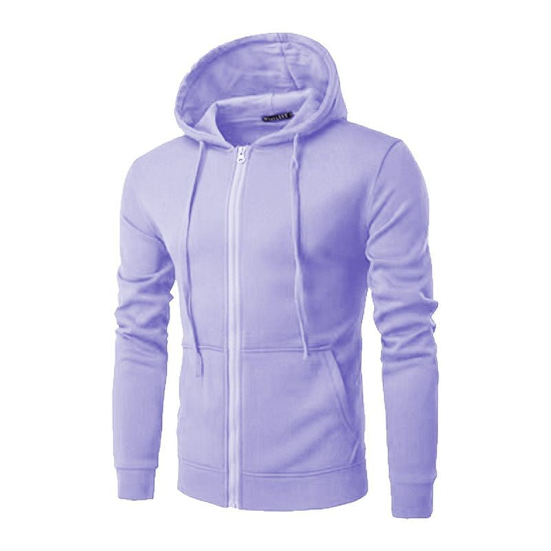 Męska Nano Slim-Krój Bluza z kapturem Sweat Kurtka z central zamek, dwuwarstwowa kaptur i praktyczne kieszenie boczne