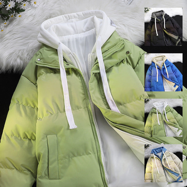 Damska pikowana z kapturem pikowana kurtka z Integrated Sweatliner i Two-Layer Design Lumaza