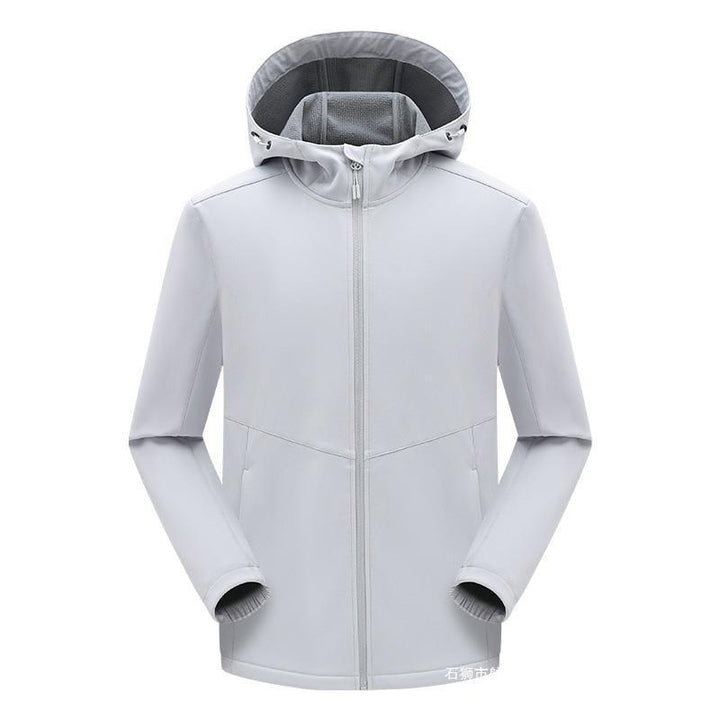 Męski technical kurtka softshell z fleece-z podszewką kaptur i elastic stretch krój