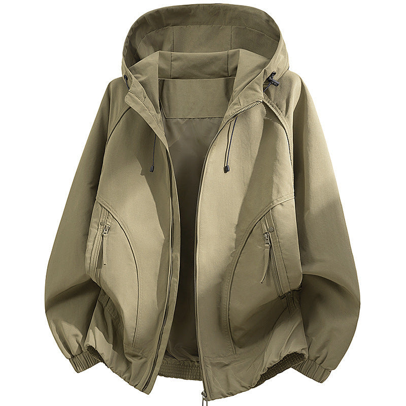 Męska technical kapturemed softshell kurtka z regulowany kapturem i utility kieszeniami